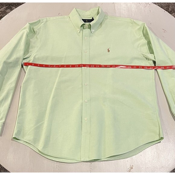 Ralph Lauren Polo Shirt Mens Extra Large Green Long Sleeve Button Down - Picture 3 of 10